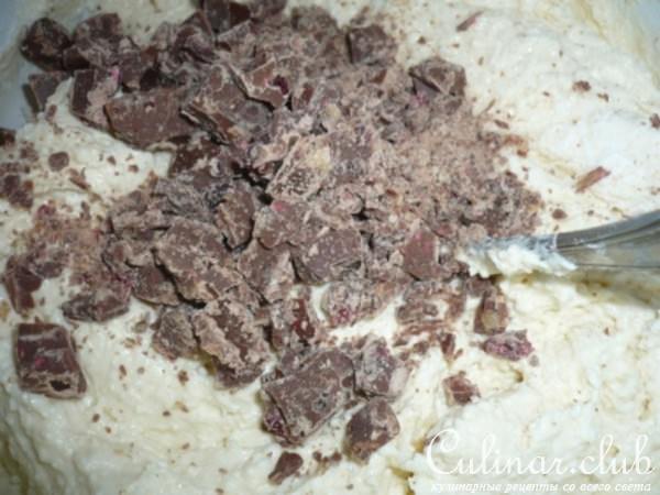 творожные кексы, большой и маленькие, с шоколадной крошкой