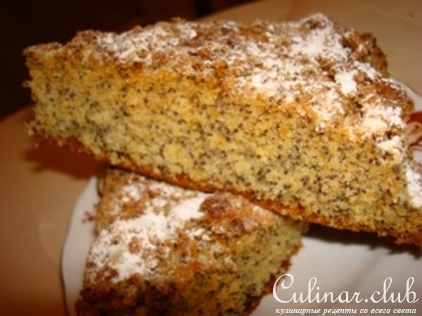 Медовый кекс с маком