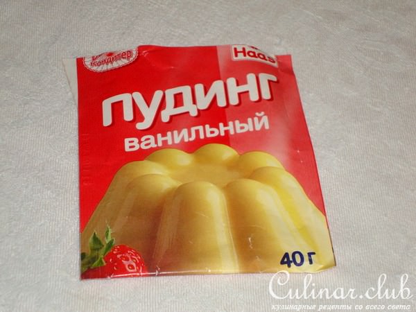 Кекс с яичным ликёром и пудингом