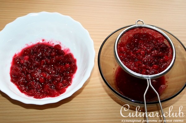 Овсяные маффины с клюквой и клюквенным соусом