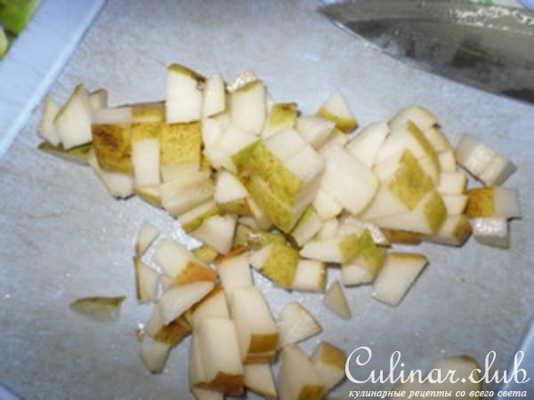 Кексики с грушами и мятным сиропом
