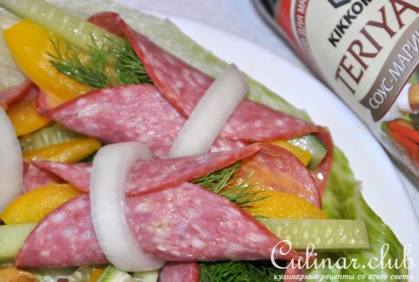 Закуска с колбаской по-Киккомановски