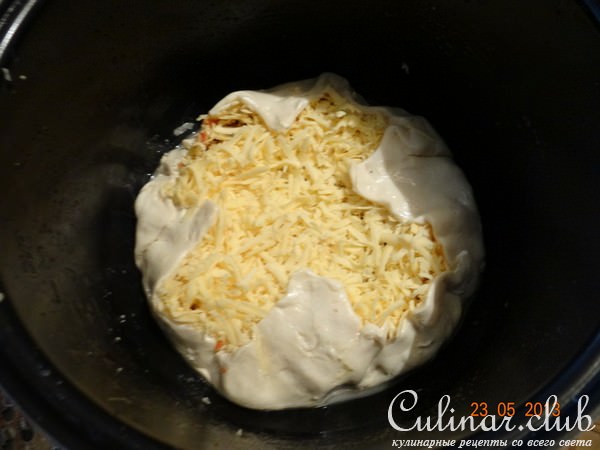 Слоёнка с овощной начинкой в мультиварке