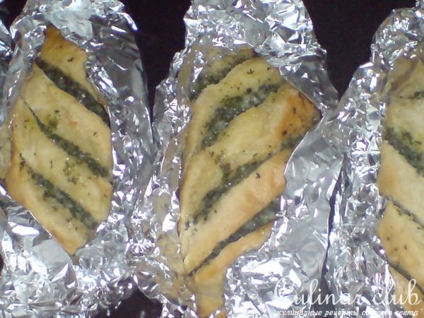 Багеты с Пармезаном и чесноком