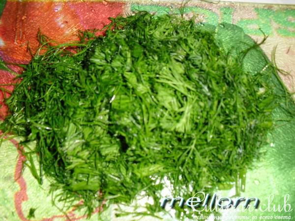 Киш с творогом и зеленью
