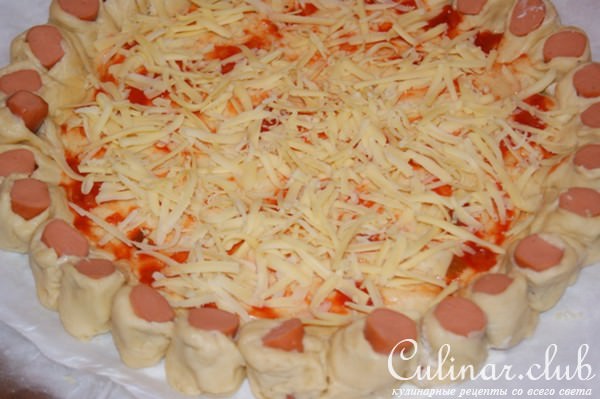 Нарядный пирог с курицей