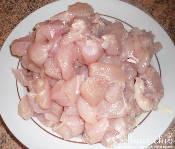 Пирог с куриными грудками