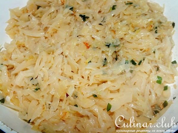 Пирожки с капустой на сметанном тесте
