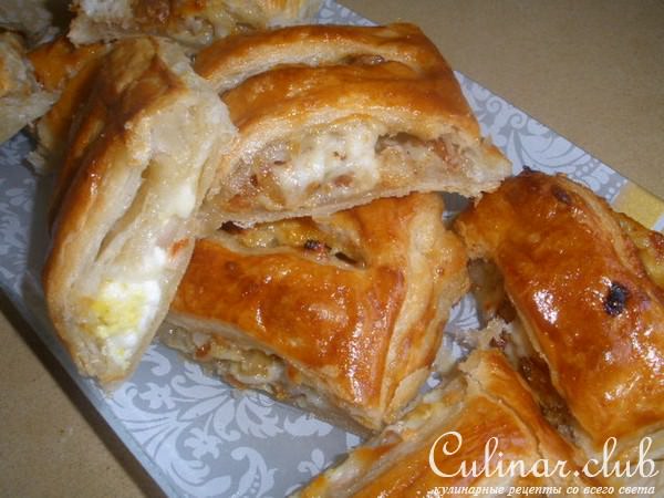 Слойки с разными начинками 