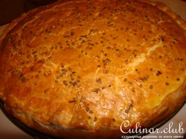 Сырно-морковный пирог