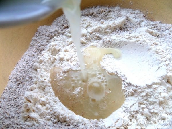 Ржаная галета с пшеном и творогом