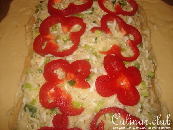 кулебяка с четырьмя начинками