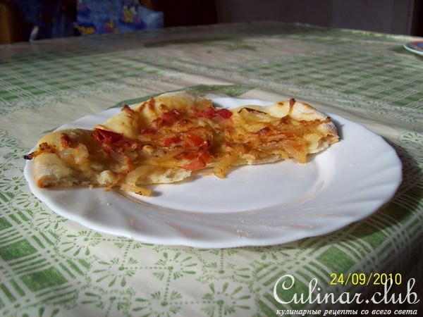лепешки луковые