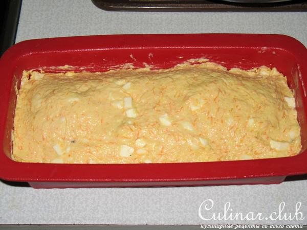 Морковный кекс с овощной начинкой.