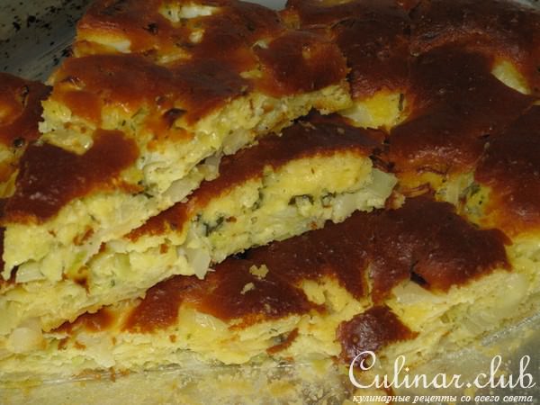 Очень быстрый пирог с капустой.(вариант)