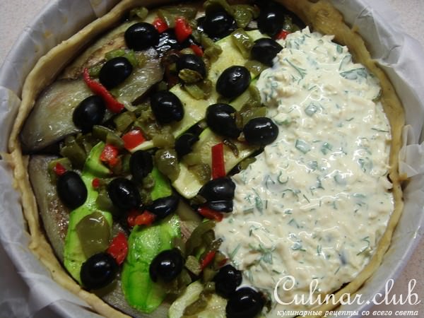 Пирог с баклажанами (сочный и вкусный:))