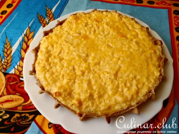 Галета с пшеном и творогом.