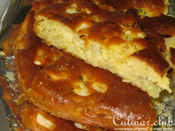 Очень быстрый пирог с капустой.(вариант)
