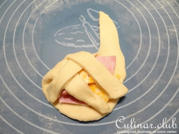Булочки с ветчиной и сыром
