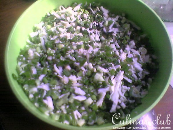 Пирог с зелёным луком 
