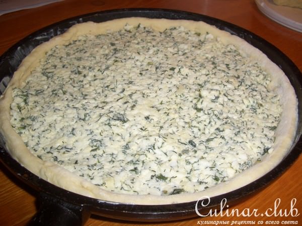 Пирог с адыгейским сыром,укропом и чесноком. (ФМ) 