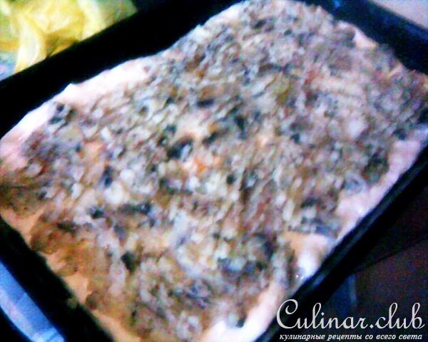 Нежнейший картофельный пирог с шампиньонами и маринованными груздями (постный)