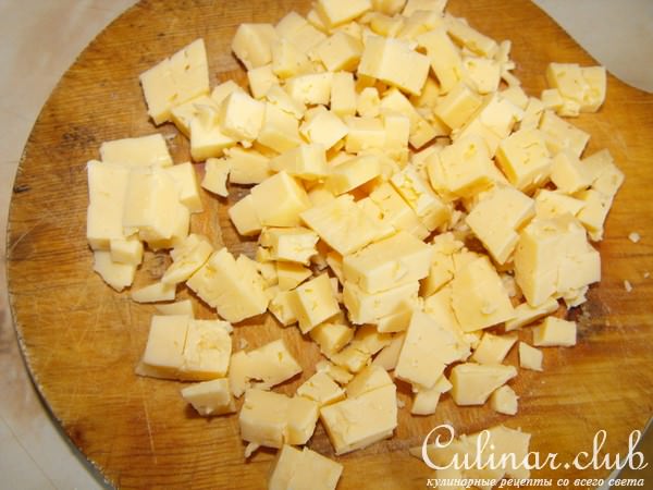 Сырная запеканка с помидорами и ветчиной