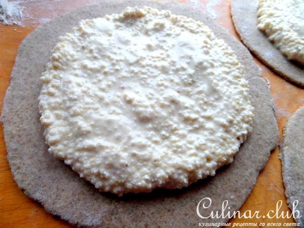 Ржаная галета с пшеном и творогом