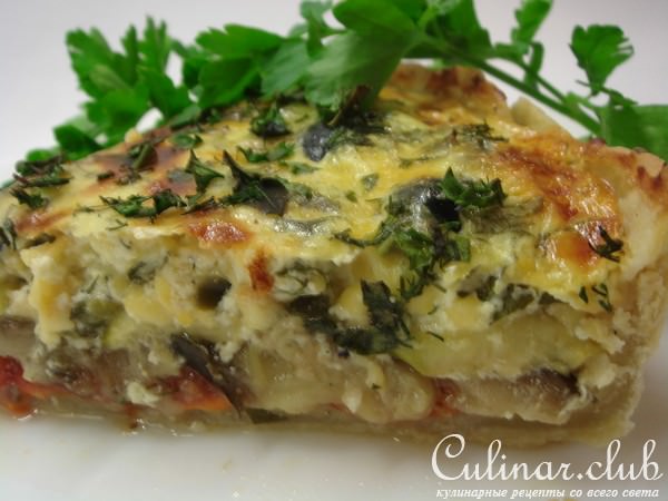 Пирог с баклажанами (сочный и вкусный:))