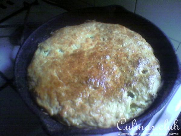 Пирог с зелёным луком 