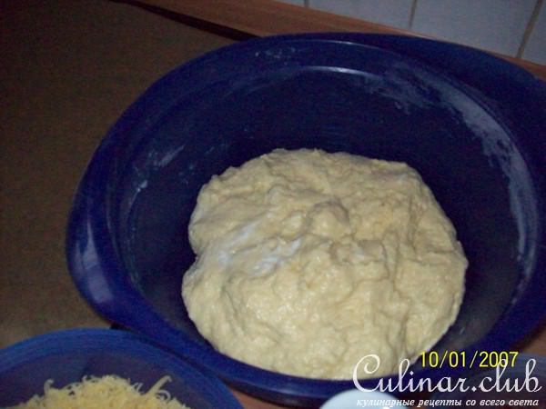 Пицца из творожного теста с кабачками.ФМ эстафета.