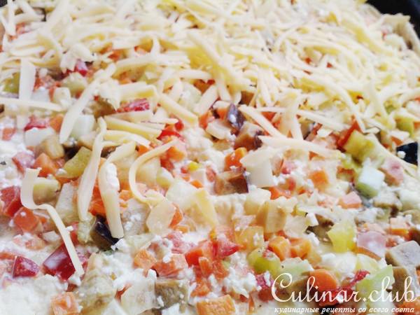Овощной киш с брынзой