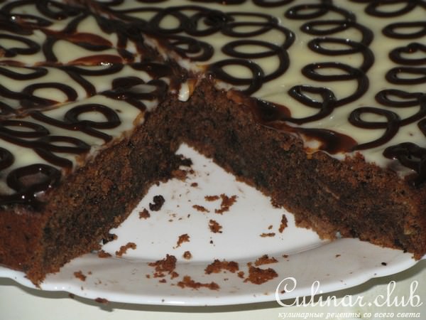Пирог картофельно-шоколадный с корицей 