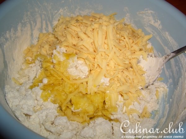 Лепешки с сыром и кинзой