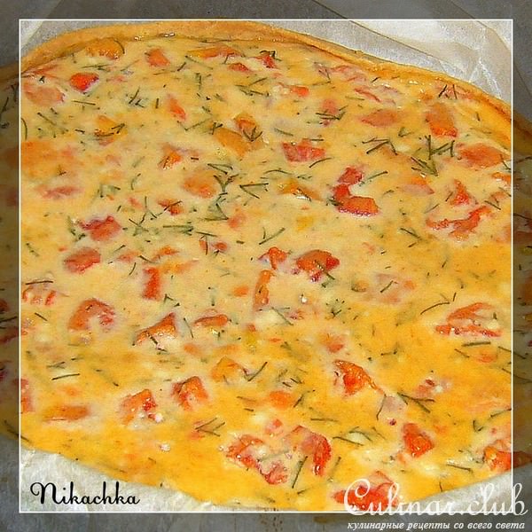 Пирог с помидорами и фетой