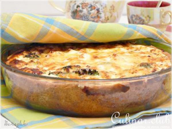 Киш с брокколи и сыром Фета