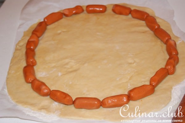 Нарядный пирог с курицей