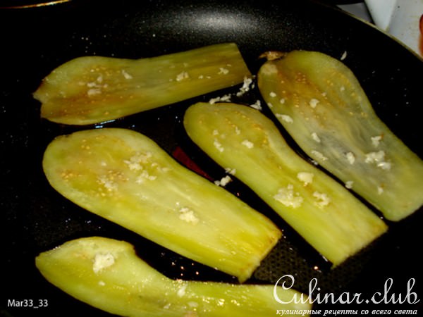 Пирог из лаваша с баклажанами