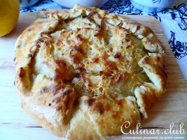 Галета с яблоком и луком.