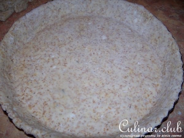 Киш с лососем, черри и моцареллой (масимально облегченный вариант)