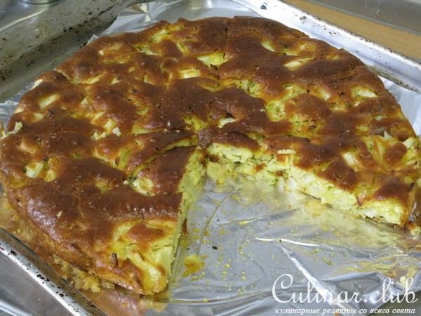 Очень быстрый пирог с капустой.(вариант)