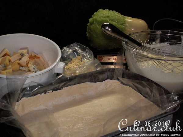 Пай с сыром и с миндалём