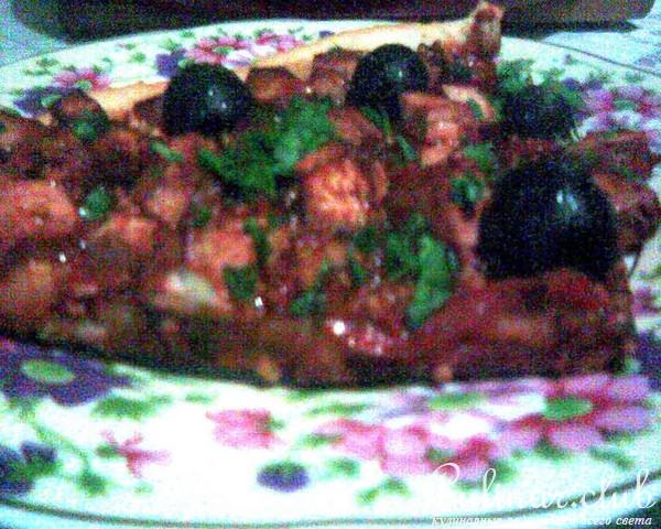 Маринованный сыр Тофу с маслинами и постная пицца со всем этим добром