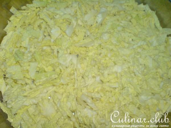 Пирог заливной с савойской капустой и яйцами