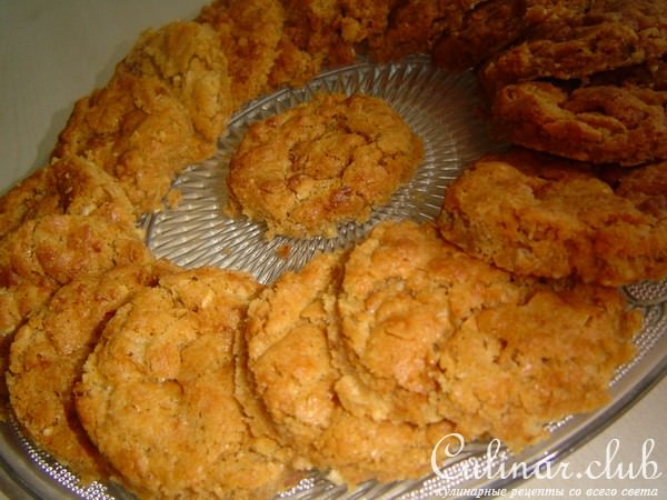 Печенье из арахисового масла.