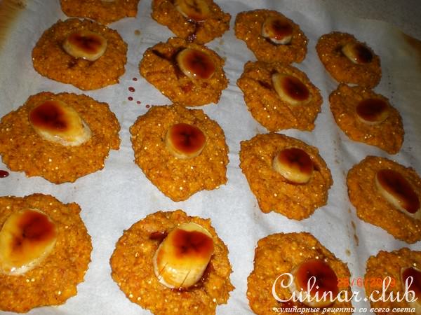 Тыквенное печенье с бананом и медом