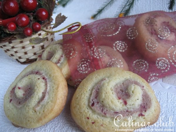 печенье Апельсиновое с клюквой