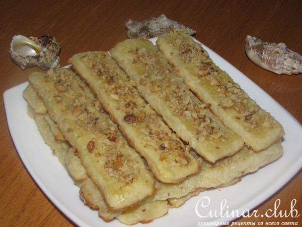 Творожные палочки с орешками