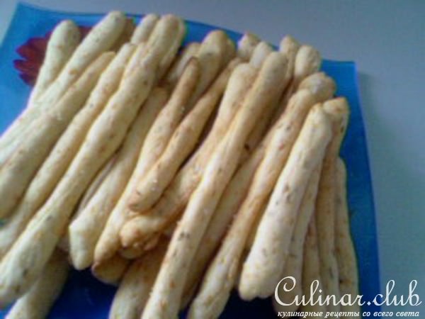 Печенье закусочное с сыром и тмином.