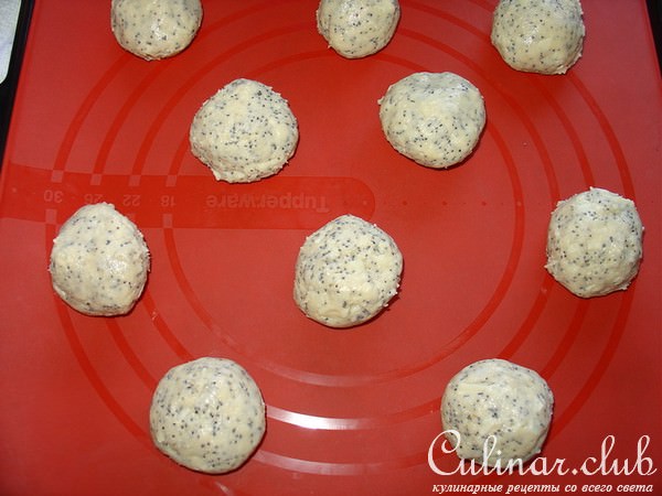 Lemon cookies с белым шоколадом и маком.